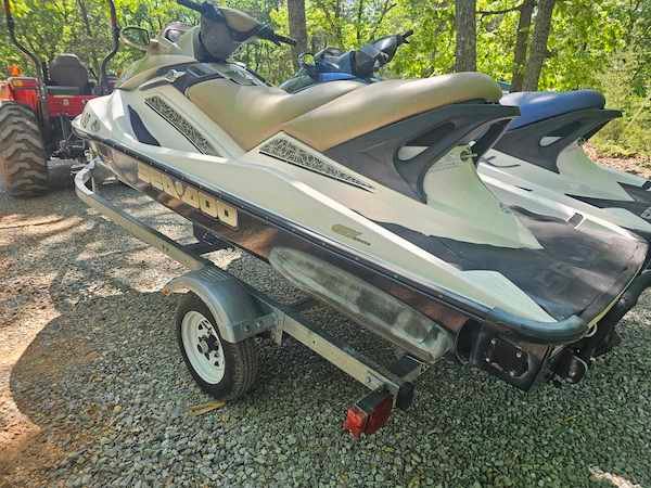 2004 Seadoo GTX and 2005 Seadoo GTX_Backside on Trailer