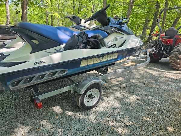 2004 Seadoo GTX and 2005 Seadoo GTX_On Trailer